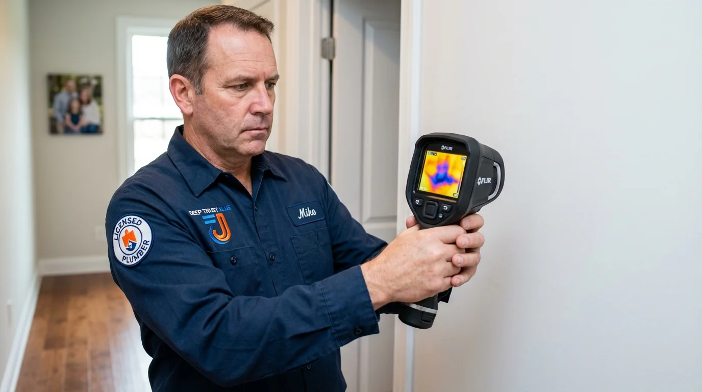 Thermal imaging leak detection by Johns Plumbing LLC in Coleman